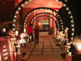 Illuminated Arch Tunnel - Corporate Event Management in Udaipur