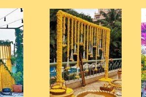 Hanging Marigold Curtains - Corporate Event Management in Udaipur