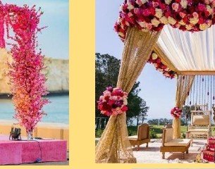 Royal Gold & Rose Mandap - Corporate Event Management in Udaipur