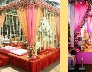 Greenery Pillar Mandap - Corporate Event Management in Udaipur